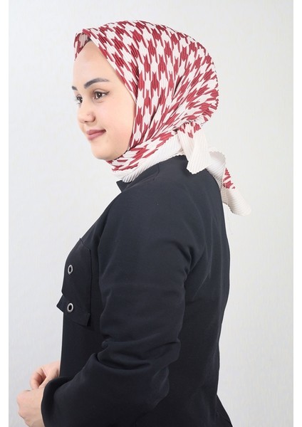 Desenli Pliseli Eşarp - Desen-05 - Renk-32