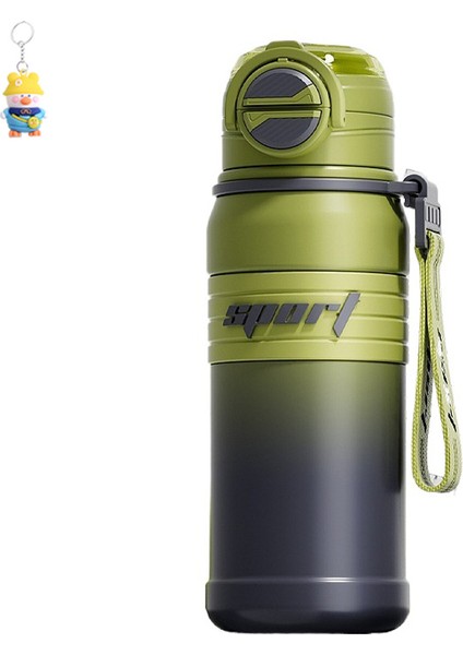 316 Paslanmaz Çelik Büyük Kapasiteli Spor Zıplama Termos Kupası Açık Taşınabilir Çift Içme Ağızı Degrade Su Bardağı (Yurt Dışından)