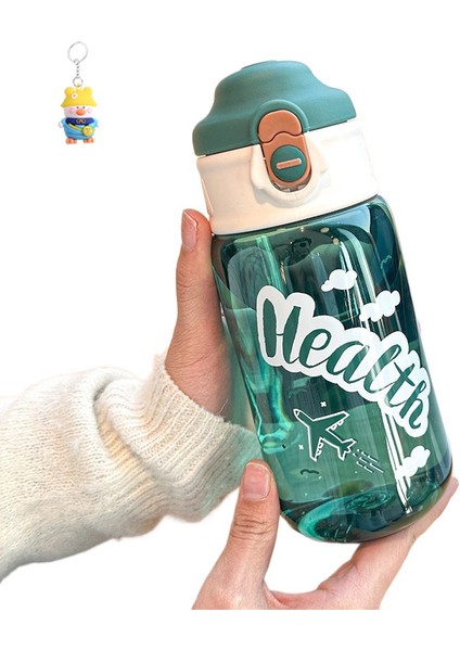 Küçük Uçak Kullanışlı Fincan Çocuk Karikatür Öğrenci Erkek ve Kadın Okula Giden Yaz Büyük Kapasiteli Taşınabilir Plastik (Yurt Dışından)