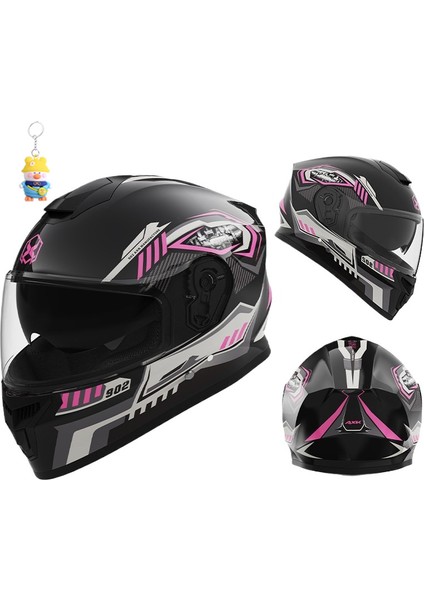 Motosiklet Kask Erkek Anti-Sis Sıcak Kış Motosiklet Elektrikli Araç Motosiklet Kadın Tam Kaplı Tam Kask (Yurt Dışından)