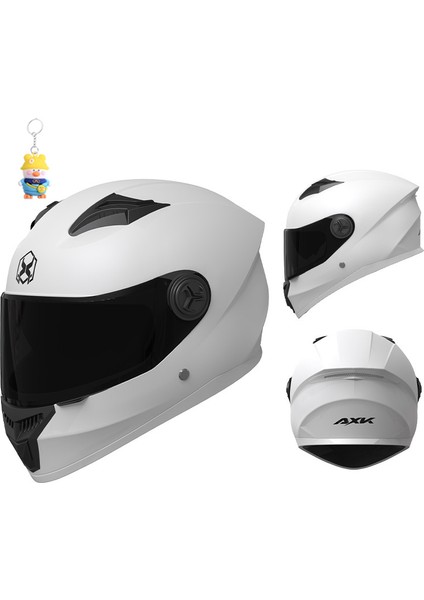 Kask Erkek Dört Mevsim Motosiklet Tam Kask Motosiklet Kadın Kış Sıcak Bisiklet Çift Ayna Güvenlik Kask (Yurt Dışından)