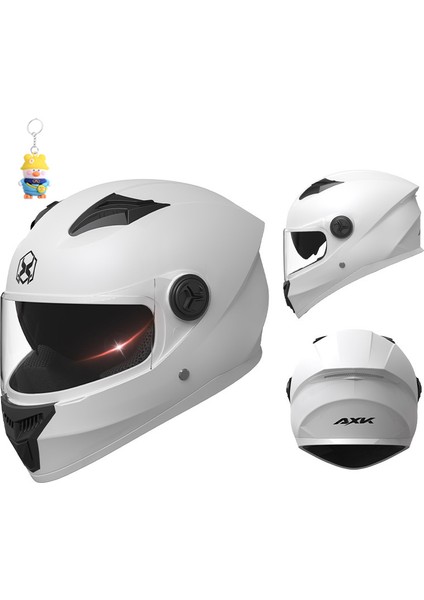 Kask Erkek Dört Mevsim Motosiklet Tam Kask Motosiklet Kadın Kış Sıcak Bisiklet Çift Ayna Güvenlik Kask (Yurt Dışından)