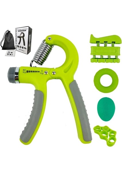 5 Parça El Bilek Parmak Geliştirici Egzersiz Aletleri El Kol Bilek Parmak Geliştirici Set CKS-108ST