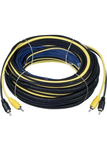 8AWG Amfi Kablo Seti Montaj Kablo Seti 1000W 8 Gauge 100A Anl Sigortalı Rca Bağlantılı indirimleri