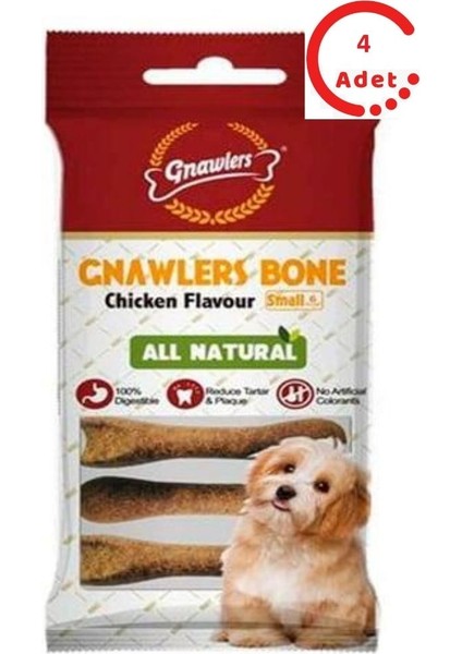 Köpek Ödül Kemiği Tavuk Aromalı 6'lı Paket x 4 adet