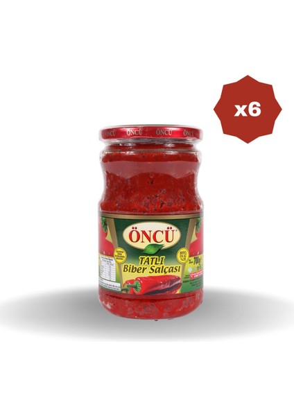 Tatlı Biber Salçası 700 gr - (6 Adet)