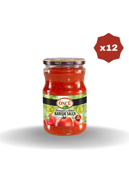 Karışık Salça 700 gr - (12 Adet)