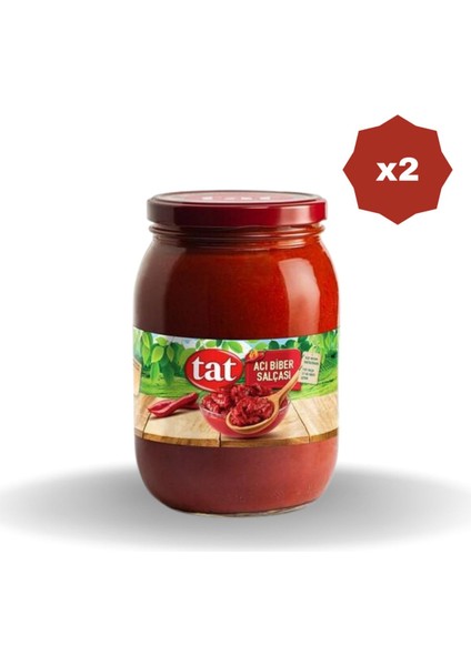 Acı Biber Salçası 1450 gr (Cam) - (2 Adet)