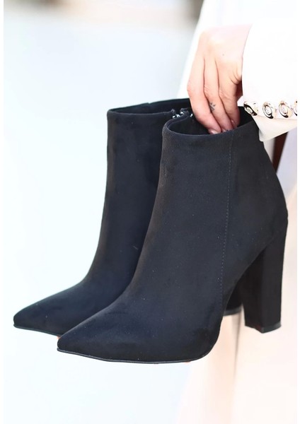 Loora Siyah Süet Topuklu Bot fiyatları