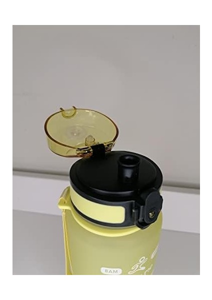 1000 Ml Tritan Motivasyonlu Su Matarası (Neon Sarı - Neon Yeşil) fiyatları