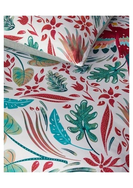 Home Parrot Fantasy Çift Kişilik Nevresim Seti Yeşil fiyatları