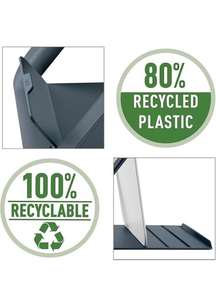 Yüksekliği Ayarlanabilir Dizüstü Bilgisayar Standı, 4 Yükseklikte, 13 Inç - 15 Inç Dizüstü Bilgisayarlar Için, Çalışma Masası Için Kompakt Dizüstü Bilgisayar Yükseltmesi, Ergo Cosy Serisi, Gri modelleri