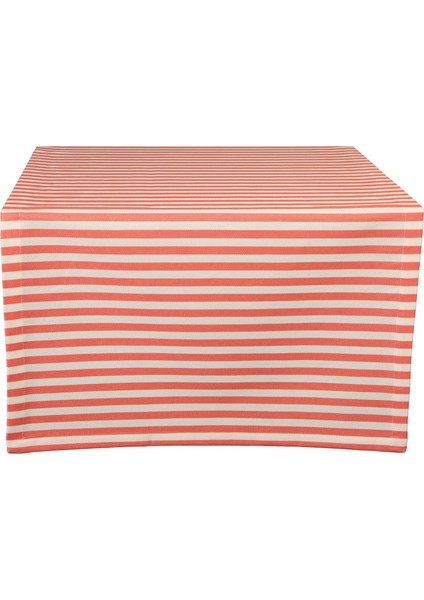 Funky Mercan Çizgili Runner 50 x 150 cm