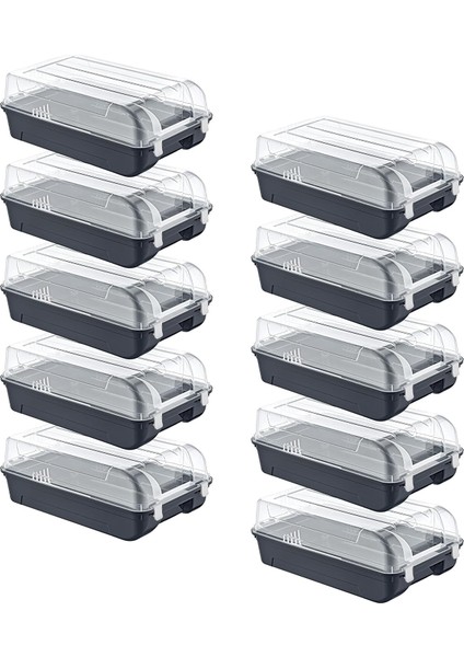 10'lu Set Erkek Antrasit Ayakkabı Kutusu