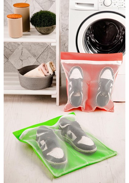 2 Adet Fermuarlı Ayakkabı Yıkama Filesi