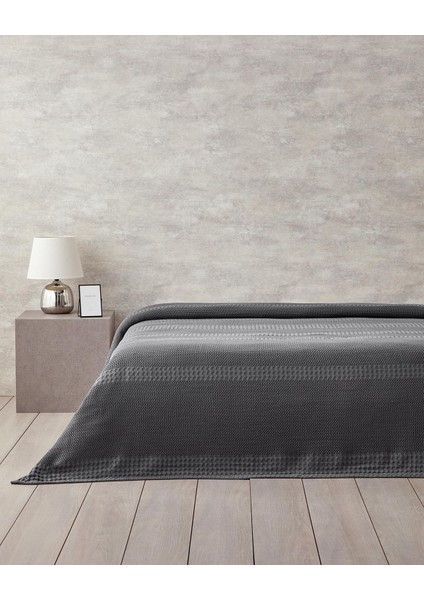 Home Almina Pamuklu Çift Kişilik Pike Antrasit