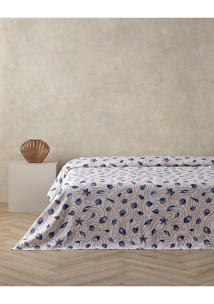 Home Seashell Shmphony Çift Kişilik Pike Kırmızı-Koyu Mavi