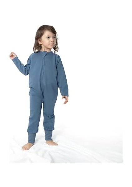 Pamuk Çocuk Ayaklı Uyku Tulumu - 1 Tog - (3-4 Yaş) - Indigo modelleri