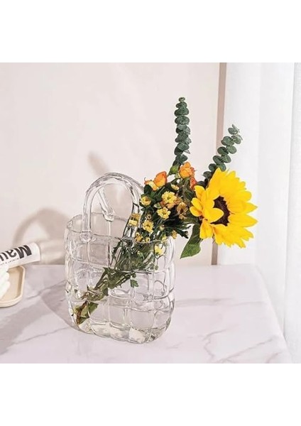 Studıo Dekoratif Çanta Şeklinde Cam Vazo Bubble GB002-TR fiyatları