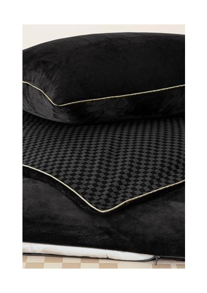 Pluffy Fabre Çift Kişilik Battaniye Nevresim Takımı - Siyah, 200 x 220 fiyatları