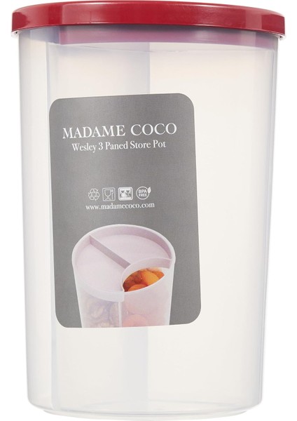 Coco Wesley 3 Bölmeli Erzak Kabı, Carmen Kırmızı