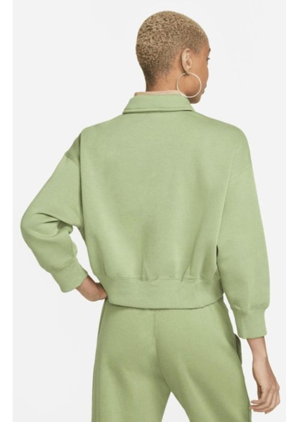 Phoenix Cropped Polo Kadın Yeşil Sweatshirt indirimleri