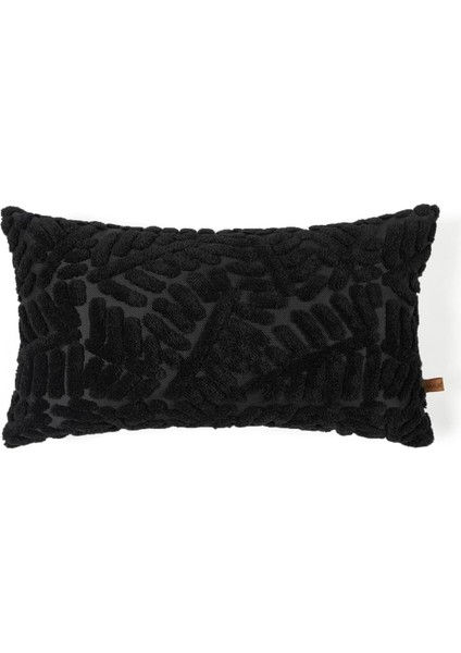 Jakarlı Kırlent 28 x 50 cm Forest Siyah