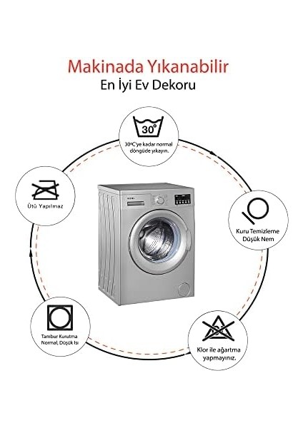 Sevimli Tasarımlı Mikrofiber Banyo Paspası, Kaymaz Taban, Makinede Yıkanabilir (152_BPSM, 2'li Takım 40 x 60_50 x 80)