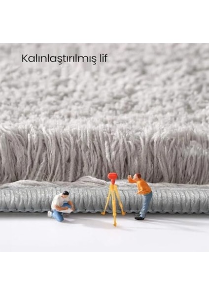Paspası 40 x 60 cm - Peluş Paspas - Kaymaz Tabanlı Tasarım - Post Model Tasarım - Post Peluş Banyo Paspas - Hediyelik Kaymaz Taban Abdest Paspası (Gri) fiyatları