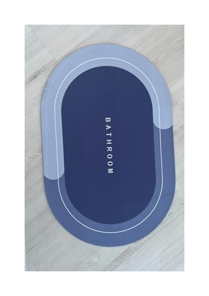 Tabanlı Süper Emici Banyo Paspası Oval (MAVİ)(NVE104) modelleri