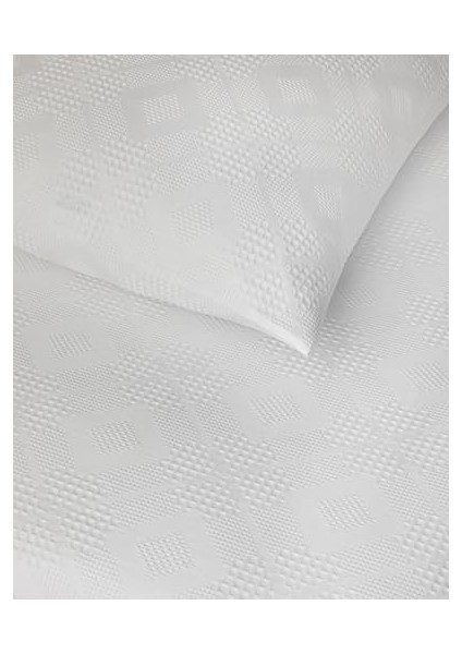 Home Pearl Pamuklu Çift Kişilik Yatak Örtüsü Takımı Beyaz fiyatları