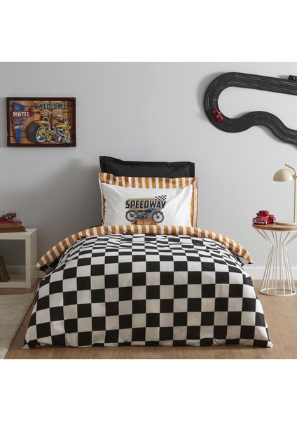 Home Young Speed Way Pamuk Tek Kişilik Fitted Nevresim Takımı