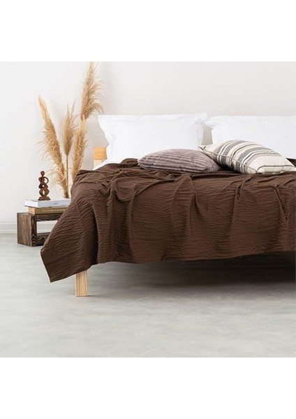 | Jazzy | Çift Kişilik Premium Çok Amaçlı Yatak Örtüsü Kahve fiyatları