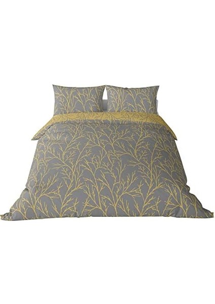 Queen Size Saten Nevresim Seti Sarı fiyatları