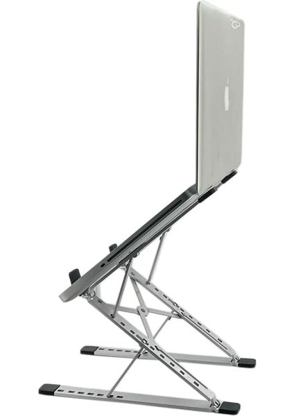 Kaliteli Tok Alüminyum Dizüstü Bilgisayar Notebook Standı Yüksekliği Ayarlanabilir 30 cm Maksimum Yükseklik Stand Taşınabilir Yükseltici MacBook Uyumlu Tüm Dizüstü Bilgisayar 10-16 Inç N8 fiyatları