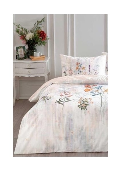 Nev Floraison Nevresim Takımı Çift Kişilik Somon fiyatları