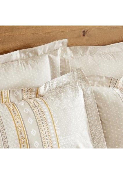 Home KEIRA Pamuk, Çift Kişilik Nevresim Takımı, Bej fiyatları