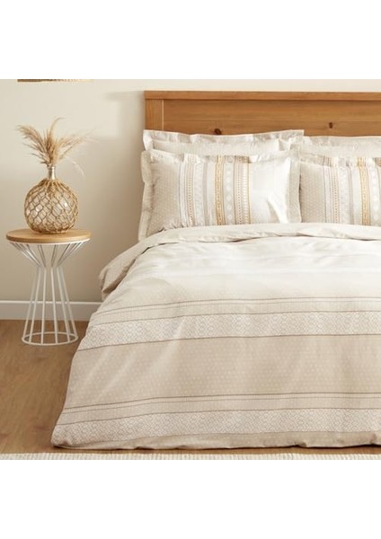 Home KEIRA Pamuk, Çift Kişilik Nevresim Takımı, Bej modelleri