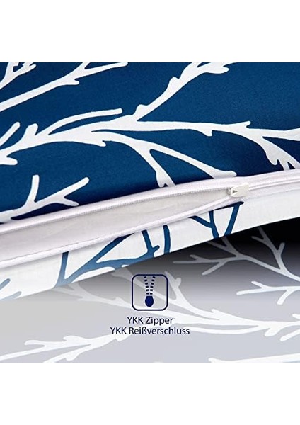 Queen Size Saten Nevresim Seti Lacivert modelleri