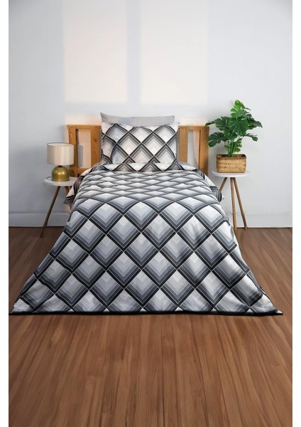 Tek Kişilik Nevresim Takımı - Gri