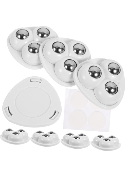 Home 4 Adet Mini Mobilya Tekeri,aırfrey Için Teker,çok Amaçlı Eşya Tekeri,yapışkanlı Çok Amaçlı Teker (Büyük, 4)