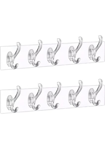 Life 2 Adet 5 Li Kendinden Yapışkanlı Plastik Şeffaf Askı MIT1013 modelleri