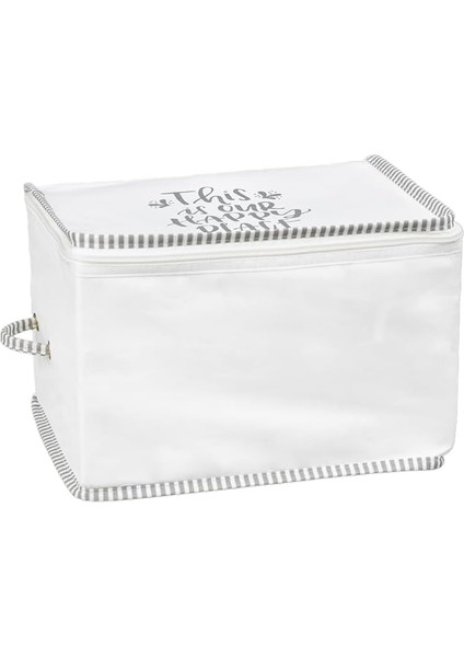 Kapısı Ipli Baskılı Yorgan Yastık Kıyafet Hurcu (Kazak 30 x 22 x 20)