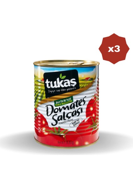 Domates Salçasi 830 gr - (3 Adet)