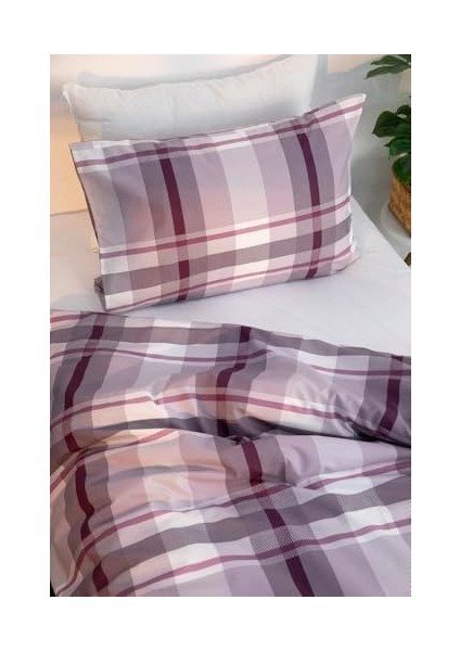 Pamuklu Ranforce Tek Kişilik Nevresim Seti - Mor fiyatları
