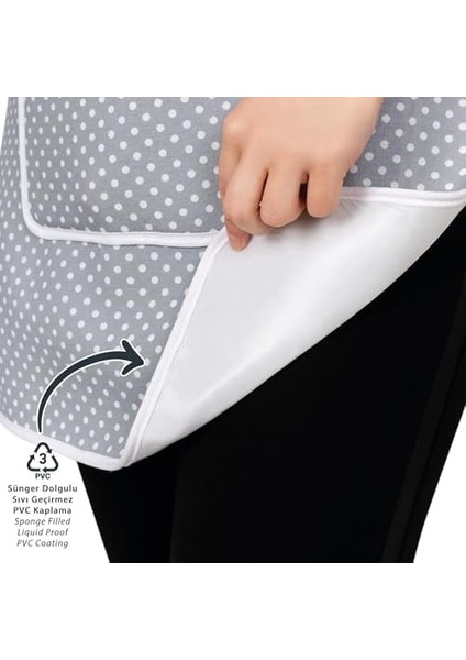 4 Lü Mutfak Çeyiz Seti ; Mutfak Önlüğü, Fırın Eldiveni ve Tutacak Takımı Gri modelleri