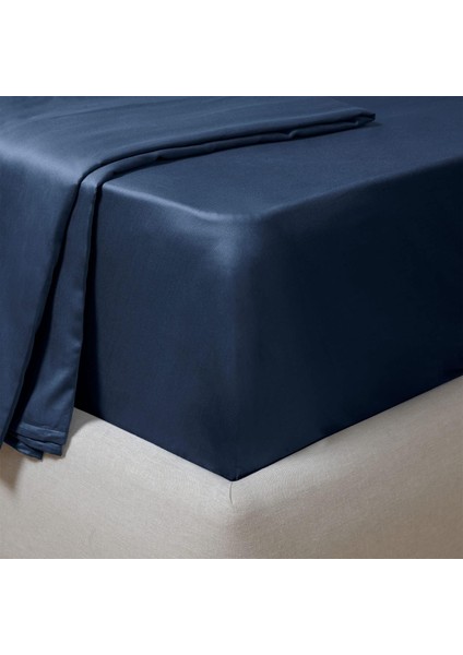 Ekstra Çift Kişilik Lastikli Çarşaf 200 x 200 cm , Marin Mavi