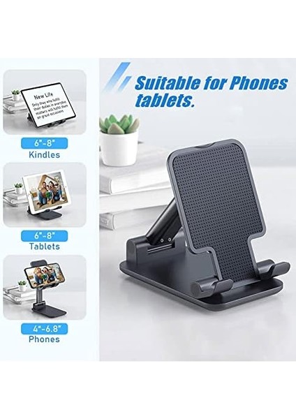 Masa Için Telefon Standı, 2'li Paket Mt-6 Ofis Için Masa Telefonu Tutucu Standı Evrensel Akıllı Telefon Tutacağı Katlanabilir ve Yüksekliği Ayarlanabilir Cep Telefonu Standı 8 Inç Cihazın fiyatları