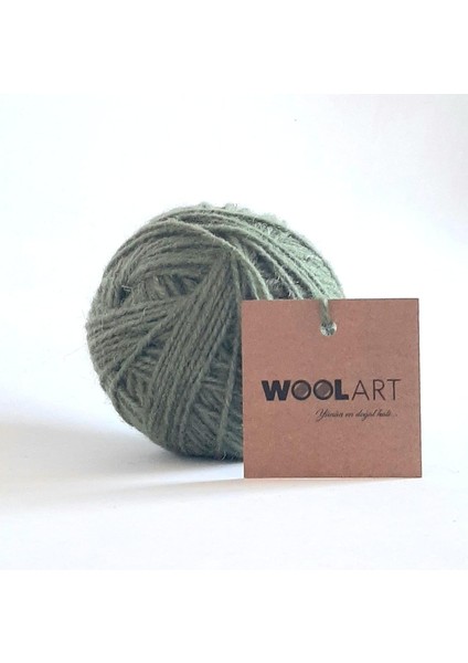 Iplik WOOLART Yün Örgü ve Dokuma Ipliği (Yeşil)
