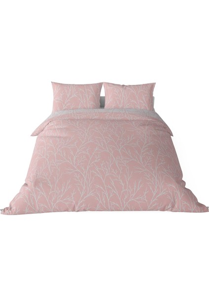 Queen Size Saten Nevresim Seti Pembe